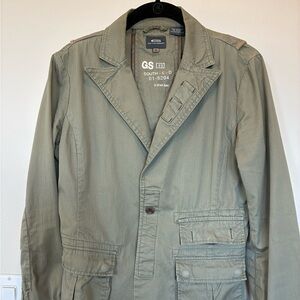 G Star fatigue green cotton jacket